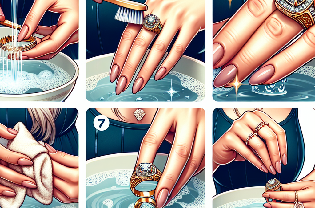 How to clean a gold ring with diamonds
