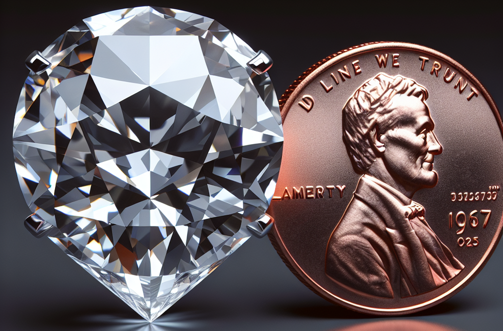 How big is a quarter carat diamond