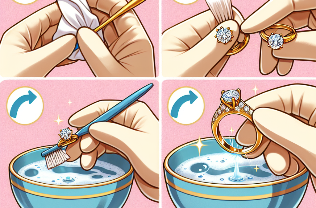 How to clean a gold ring with diamonds
