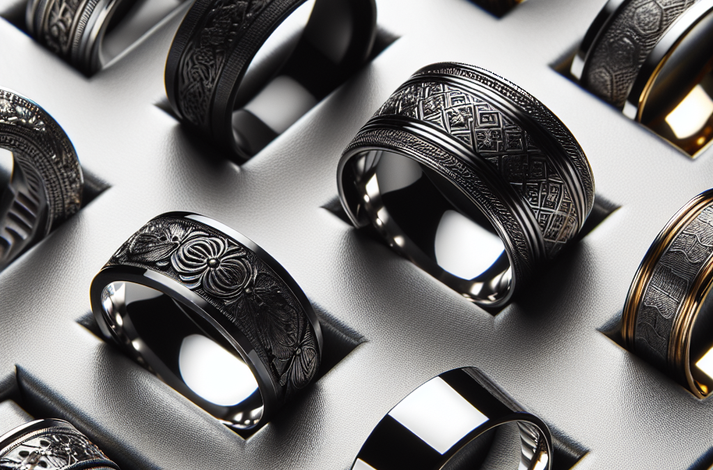 How do black men’s wedding bands compare to classic silver or gold?