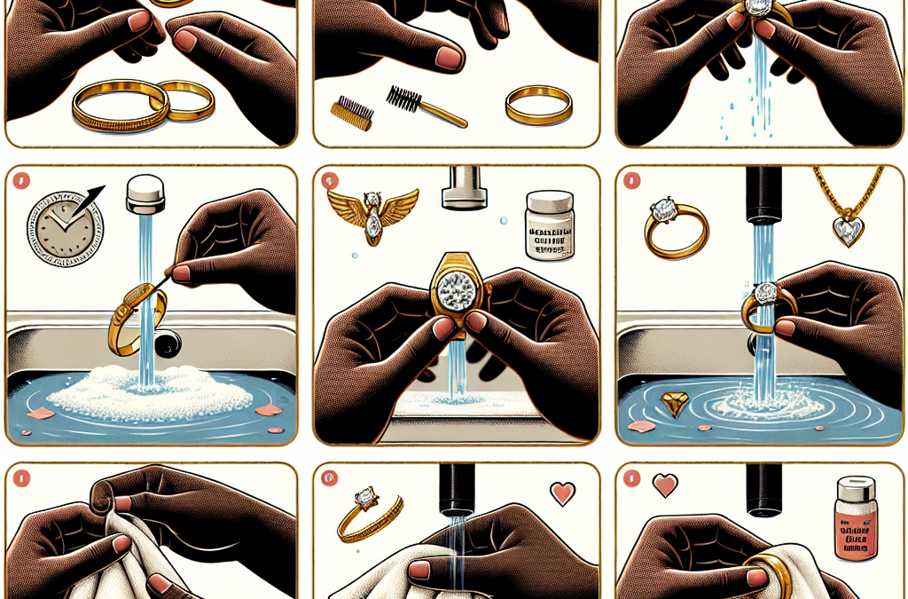 How do you care for and maintain a gold engagement ring to keep it shining?