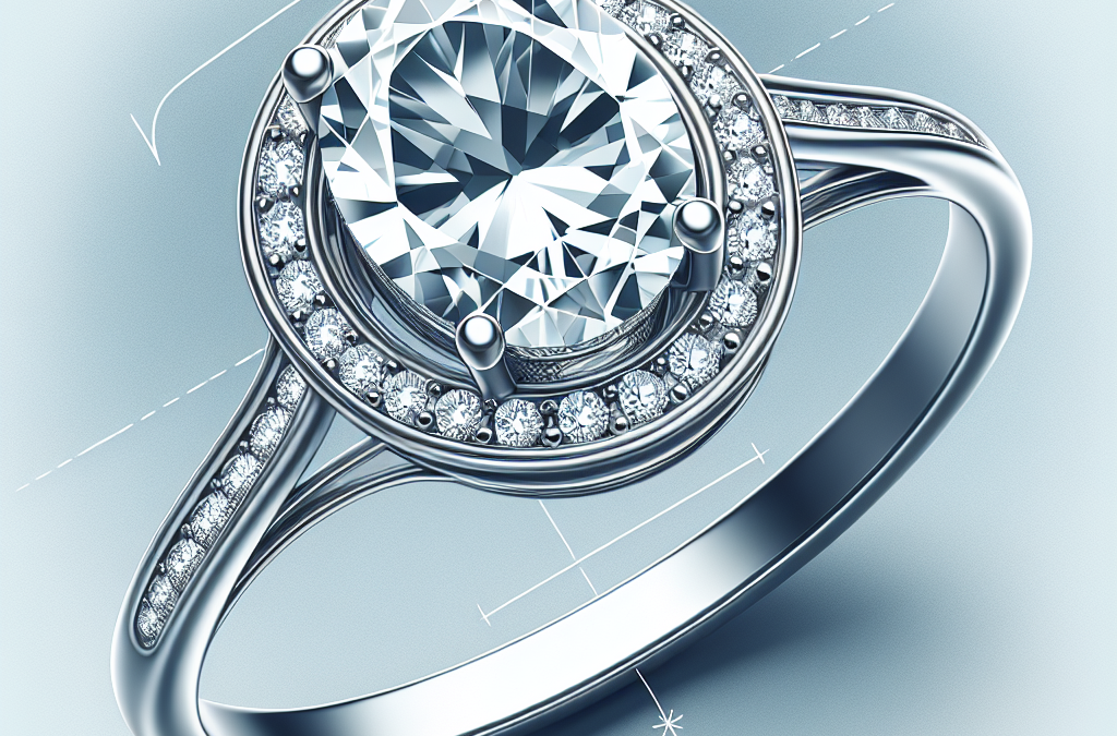 How does a sideways oval engagement ring appear?