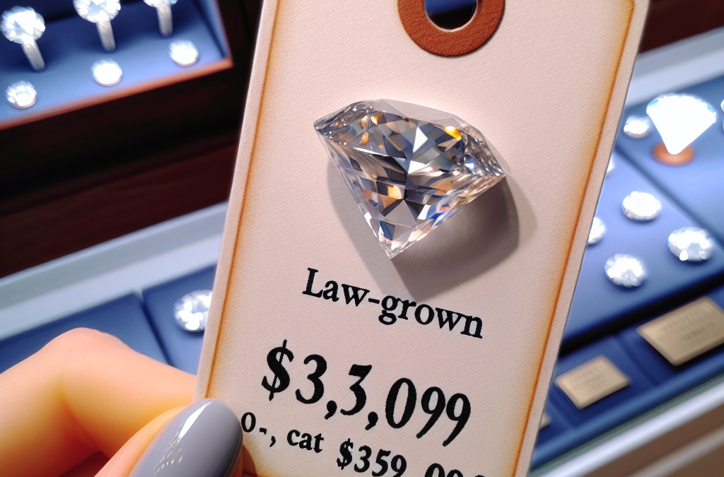 How much does a 3 carat lab grown diamond typically cost?
