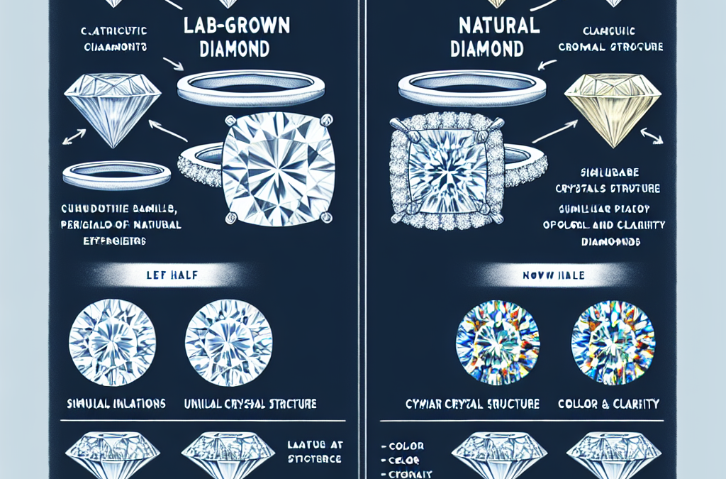 How to tell the difference between lab grown and natural diamond engagement rings?