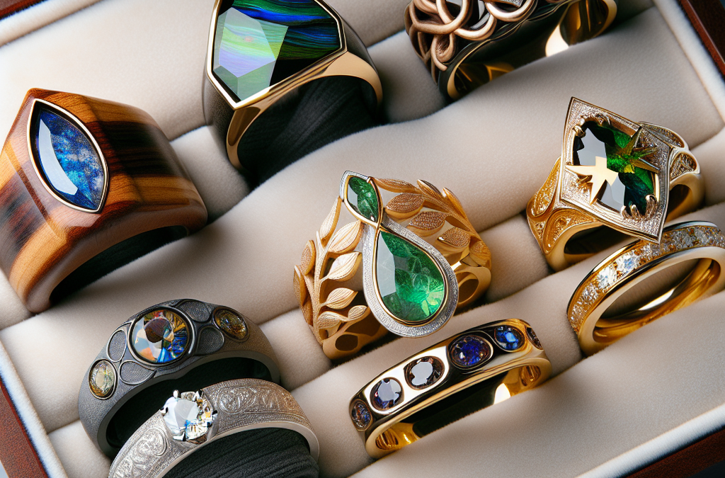 What are creative ideas for non‑diamond engagement rings?
