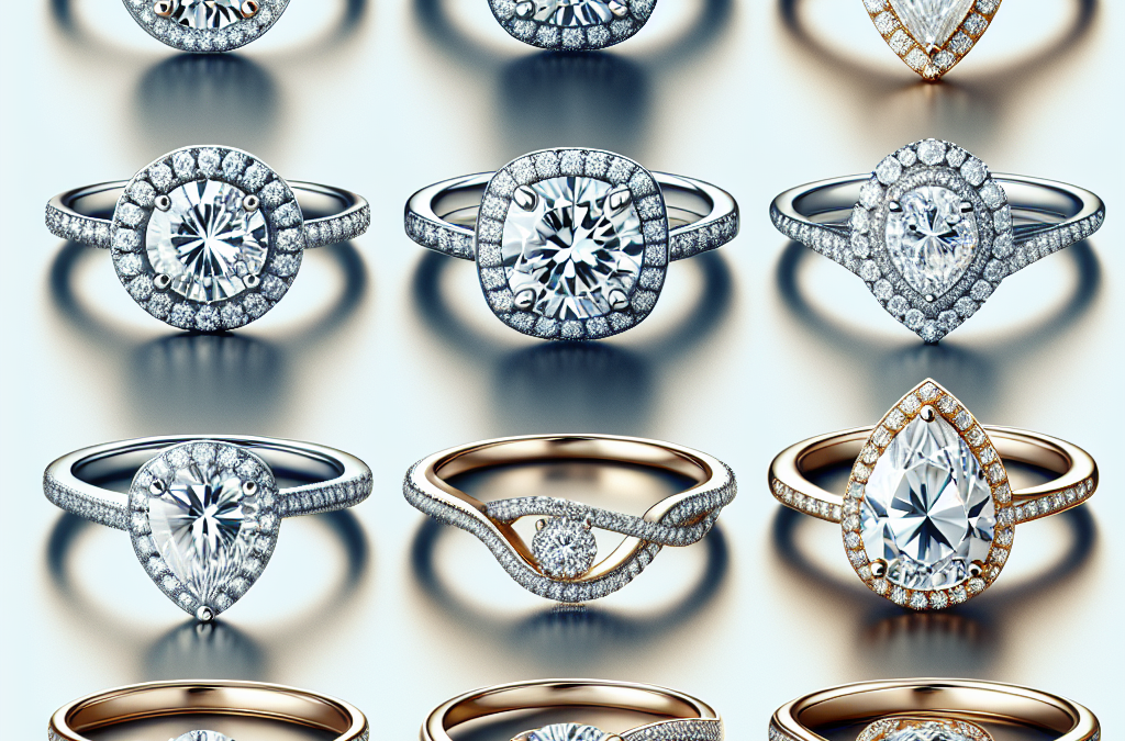 What are some styles of simple diamond engagement rings?
