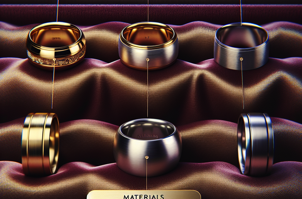 What are the most popular materials for men’s wedding bands?