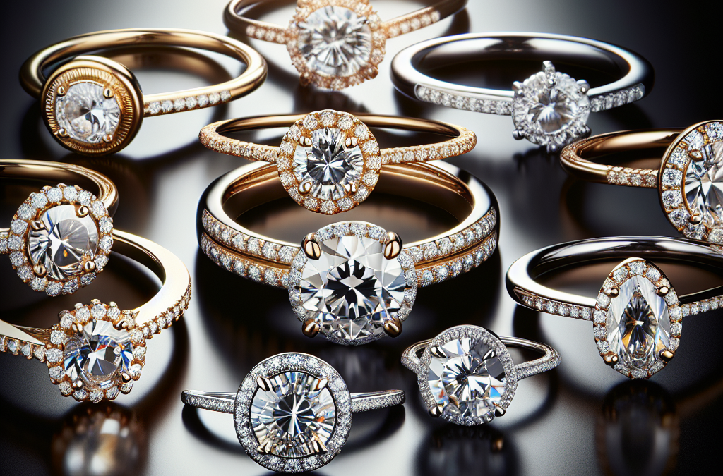 What do small diamond engagement rings look like?
