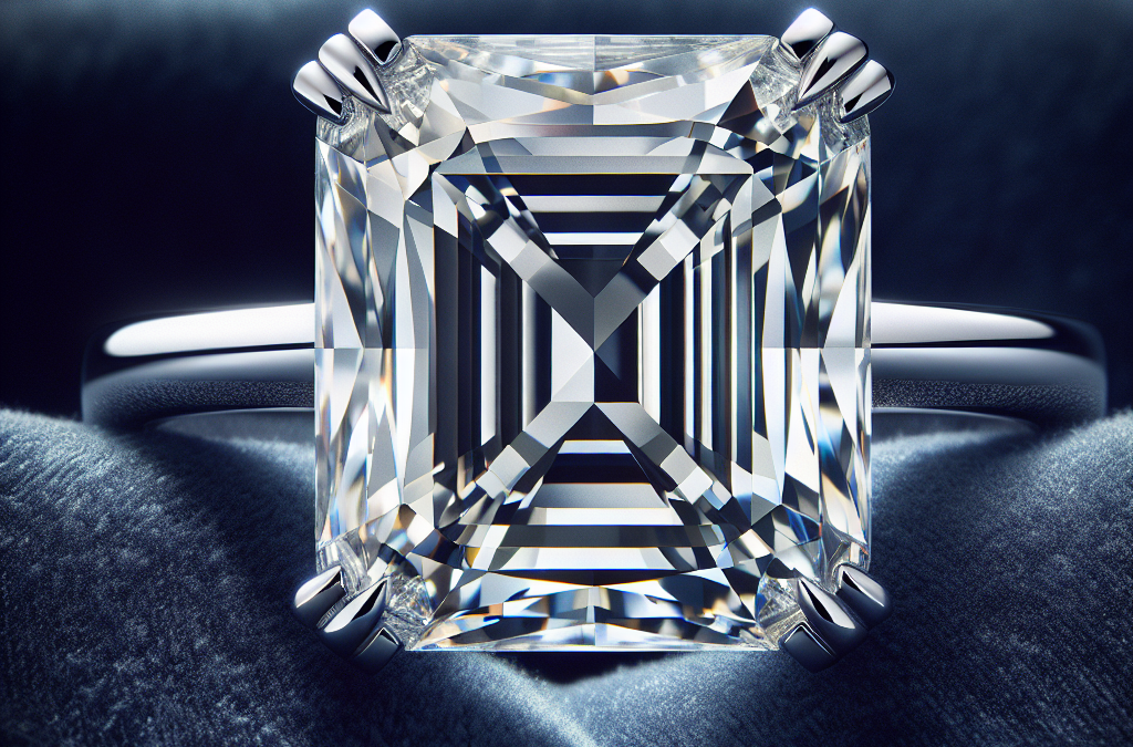 What does a radiant cut engagement ring look like?