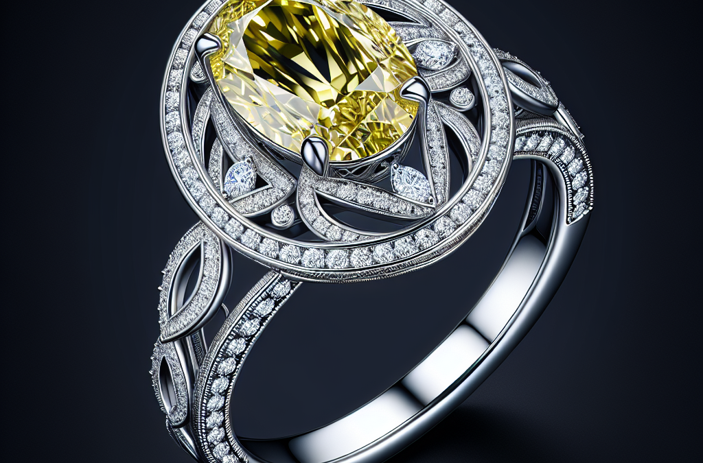 What is the design of Scarlett Johansson’s engagement ring?