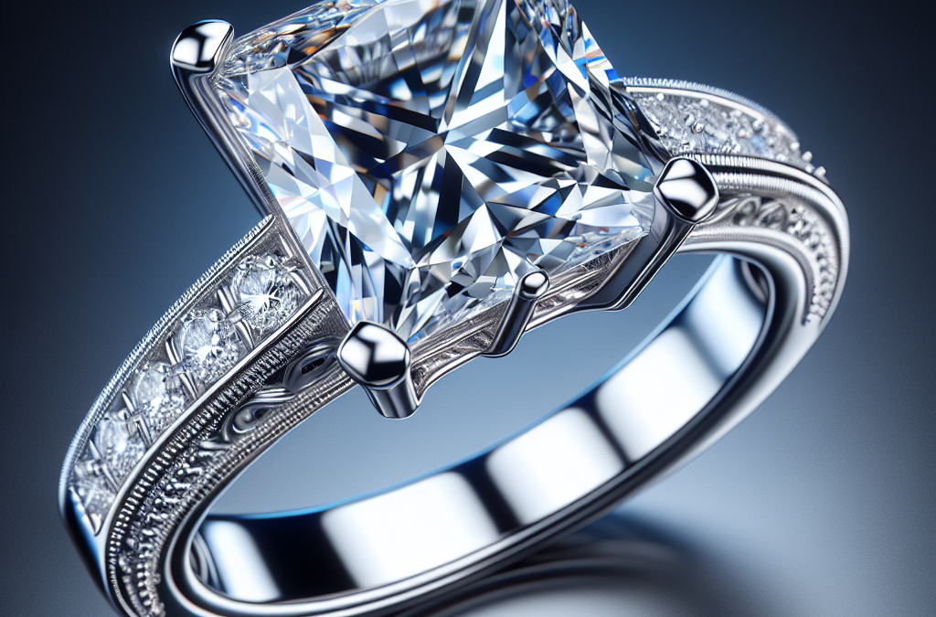 What makes a two carat princess cut diamond engagement ring special?