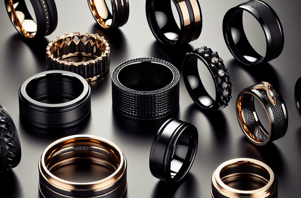 What makes black wedding bands for men unique and trendy?