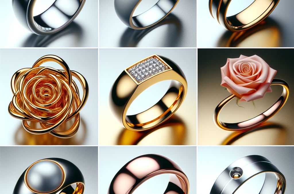 Which types of metals are trending for modern rings?