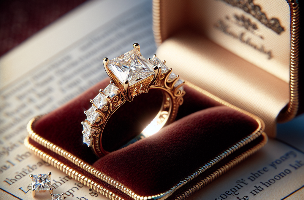 Why are princess cut engagement rings in gold so popular?