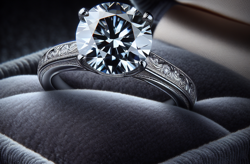 Is a one carat diamond engagement ring the right size?