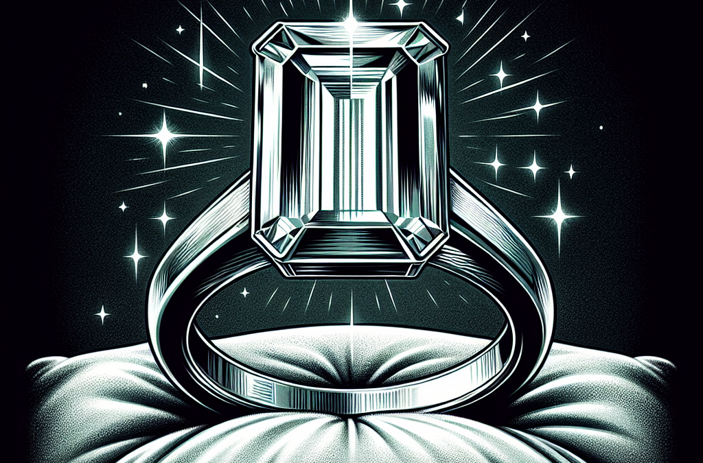 What are the pros of a platinum emerald cut diamond engagement ring?