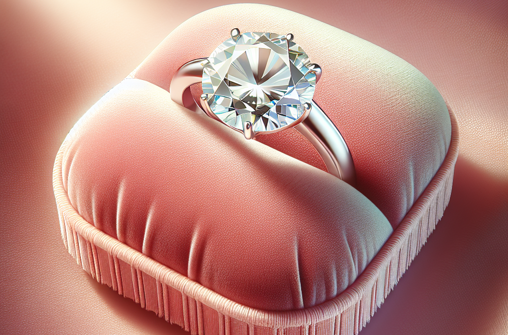 What is the average diamond size for an engagement ring?