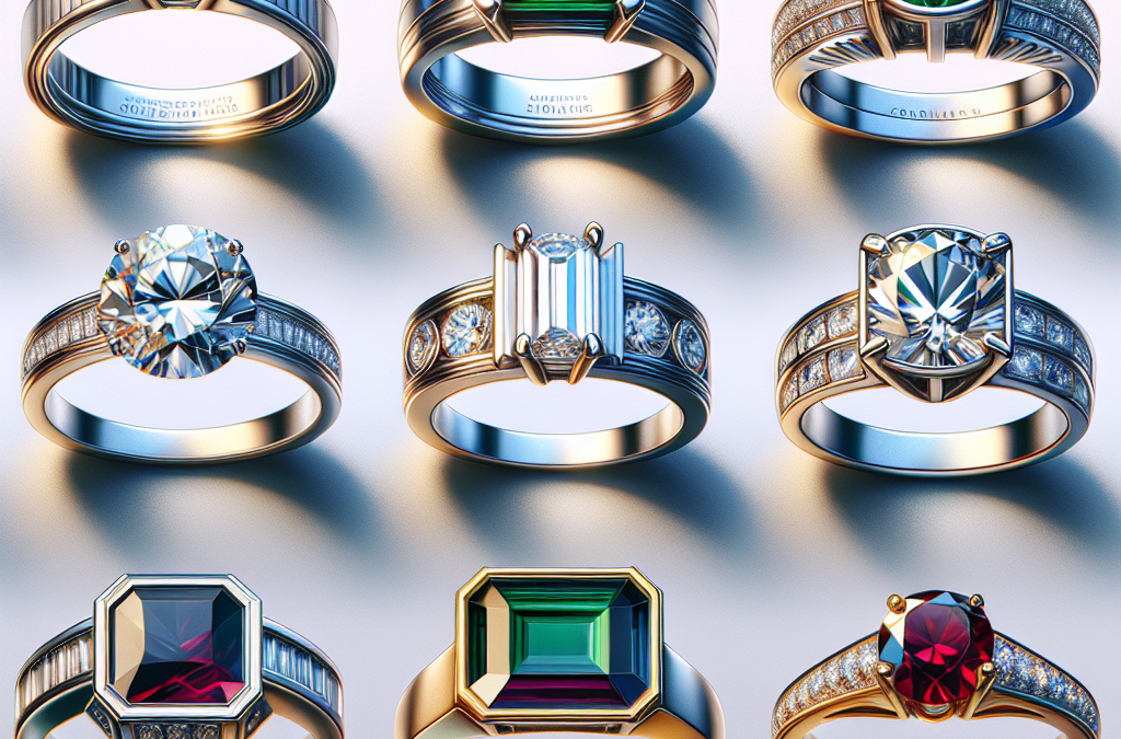 What makes gemstone and diamond engagement rings unique?