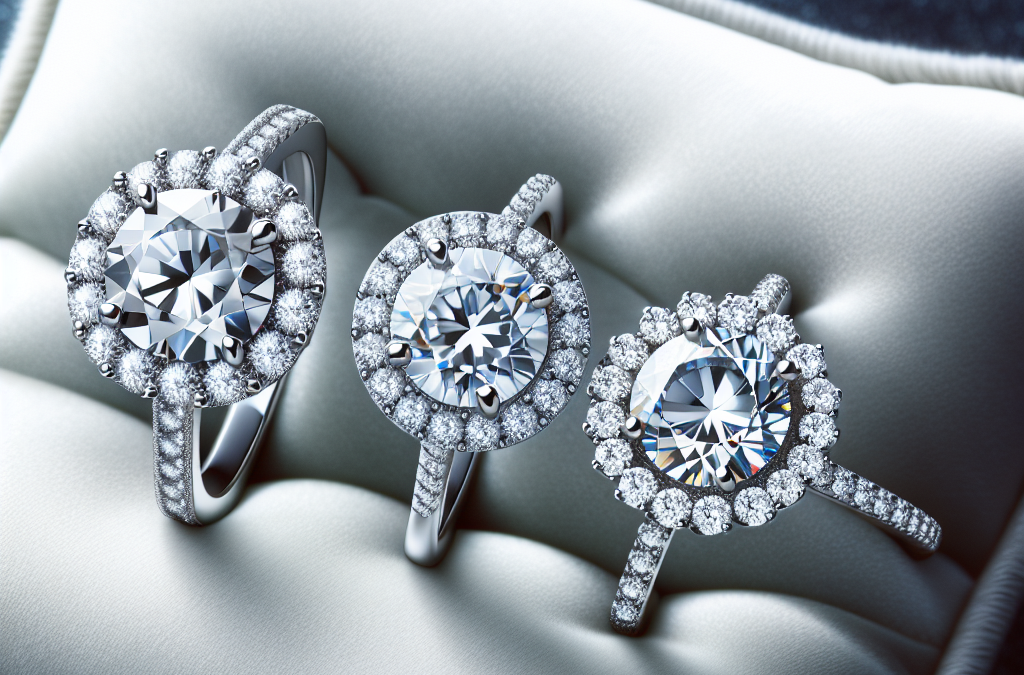 Which 3 diamond engagement ring settings are the most popular?