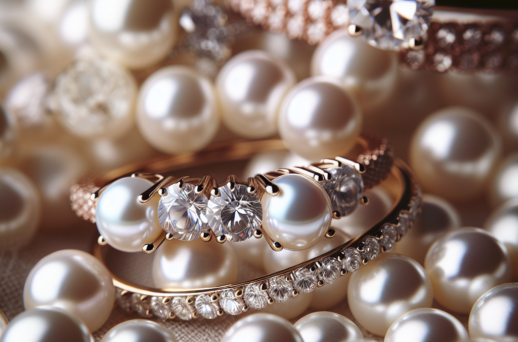 Why are pearl and diamond engagement rings timeless?