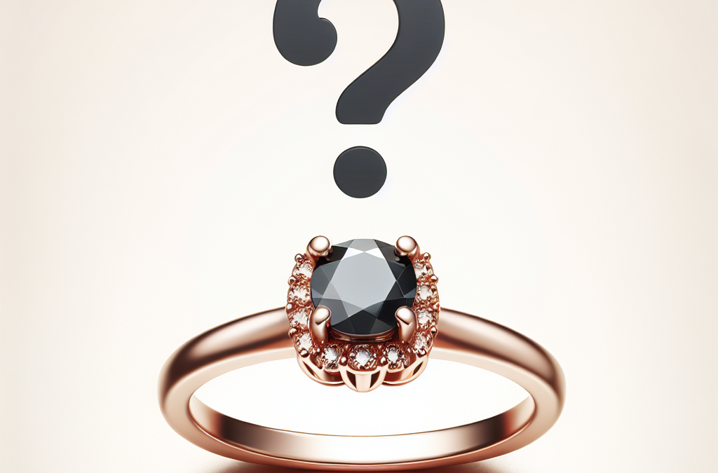 Why are rose gold black diamond engagement rings trending?
