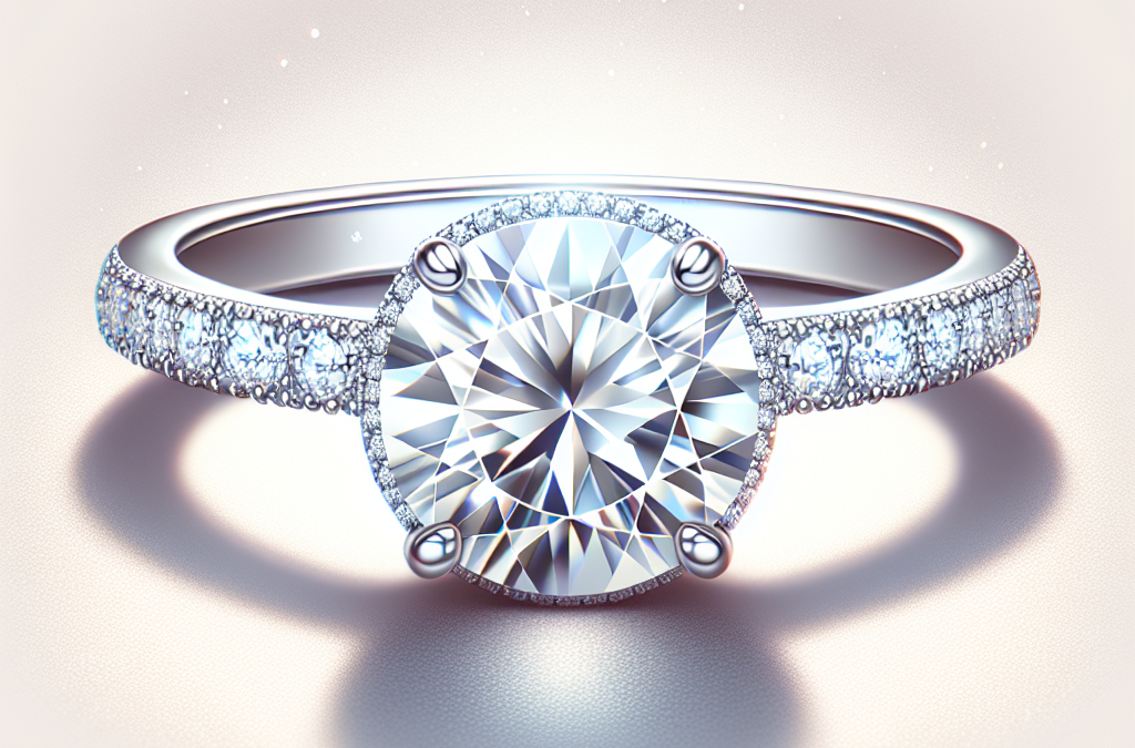 Why choose a round engagement ring with a diamond band?
