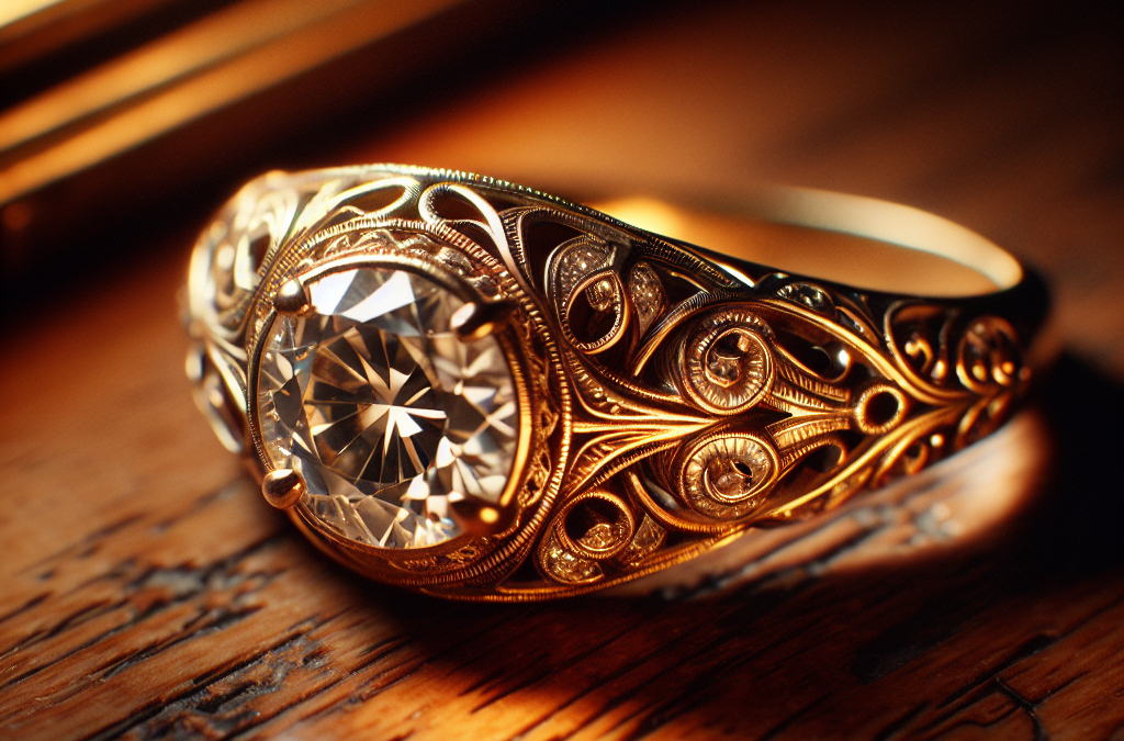 Why choose an antique diamond ring in gold?