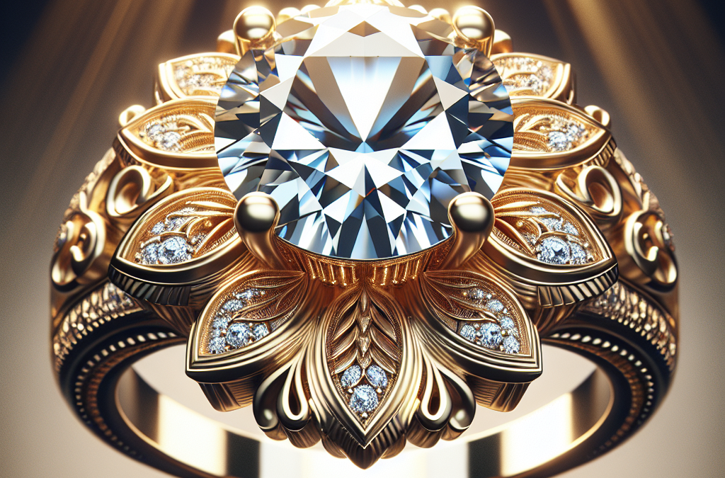 Why pick a gold diamond engagement ring?