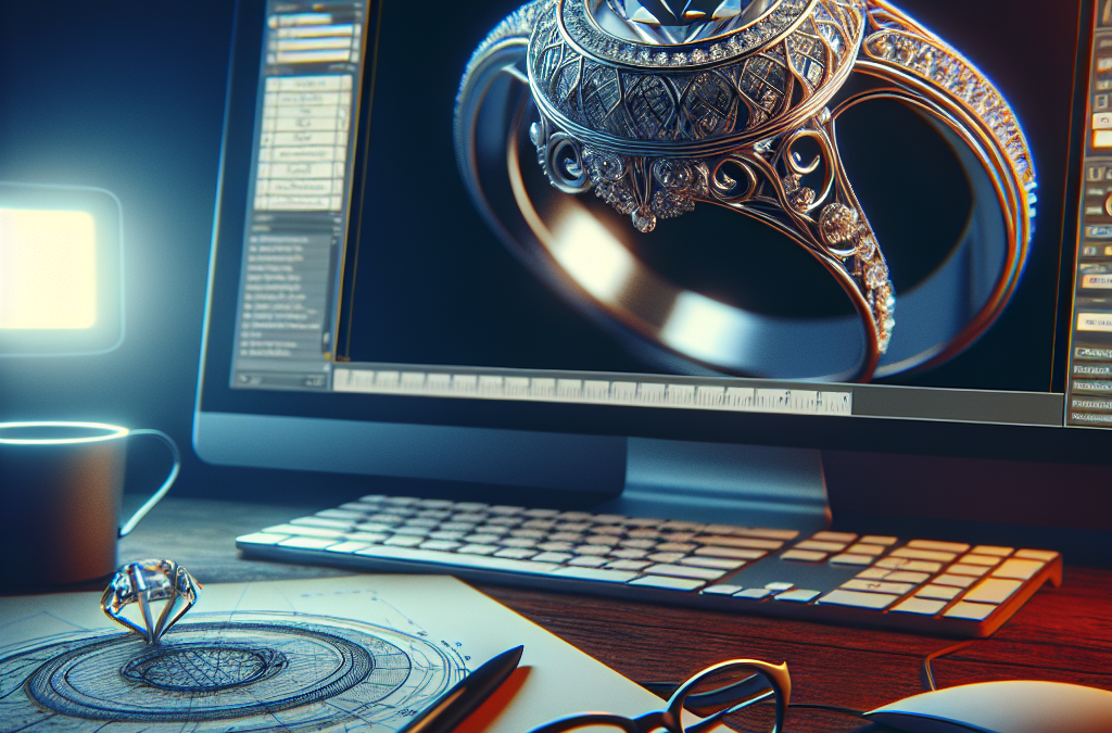 How do CAD models help in custom ring design?