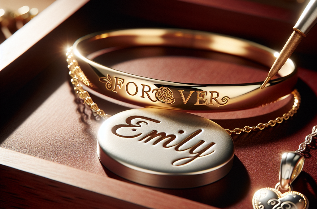 How do engravings personalize custom jewelry?