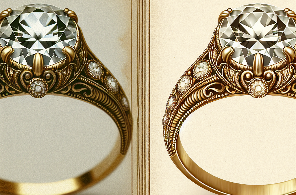 How do milgrain details enhance vintage rings?