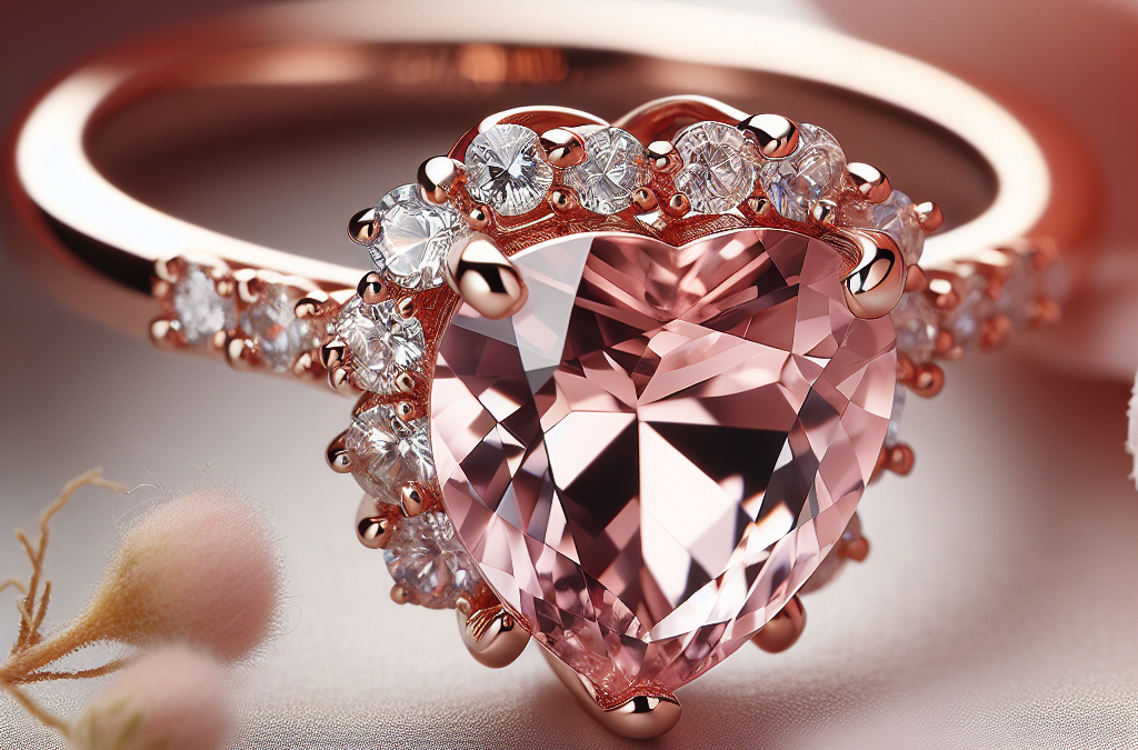 How do morganite stones give engagement rings a soft appearance?
