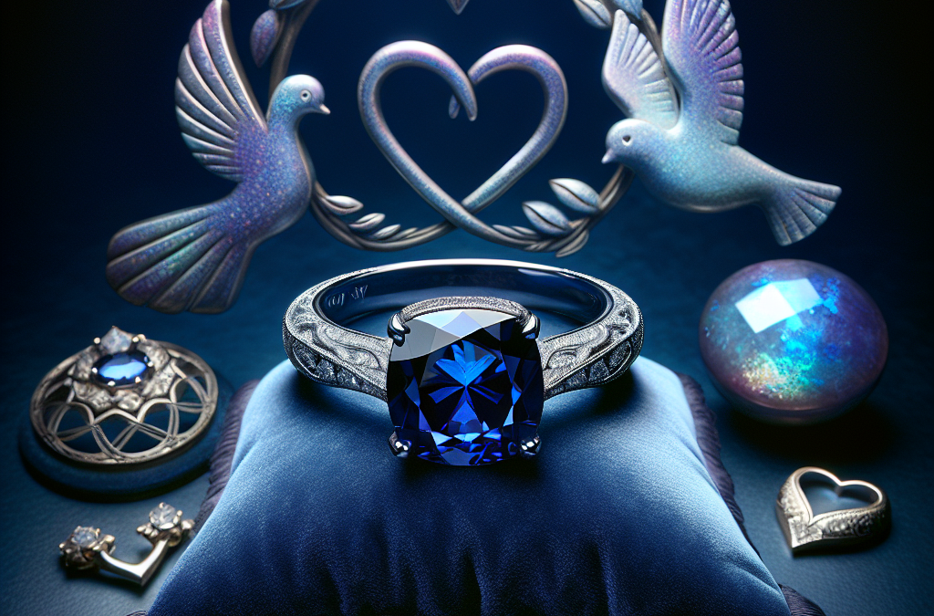 How do sapphire engagement rings symbolize loyalty?