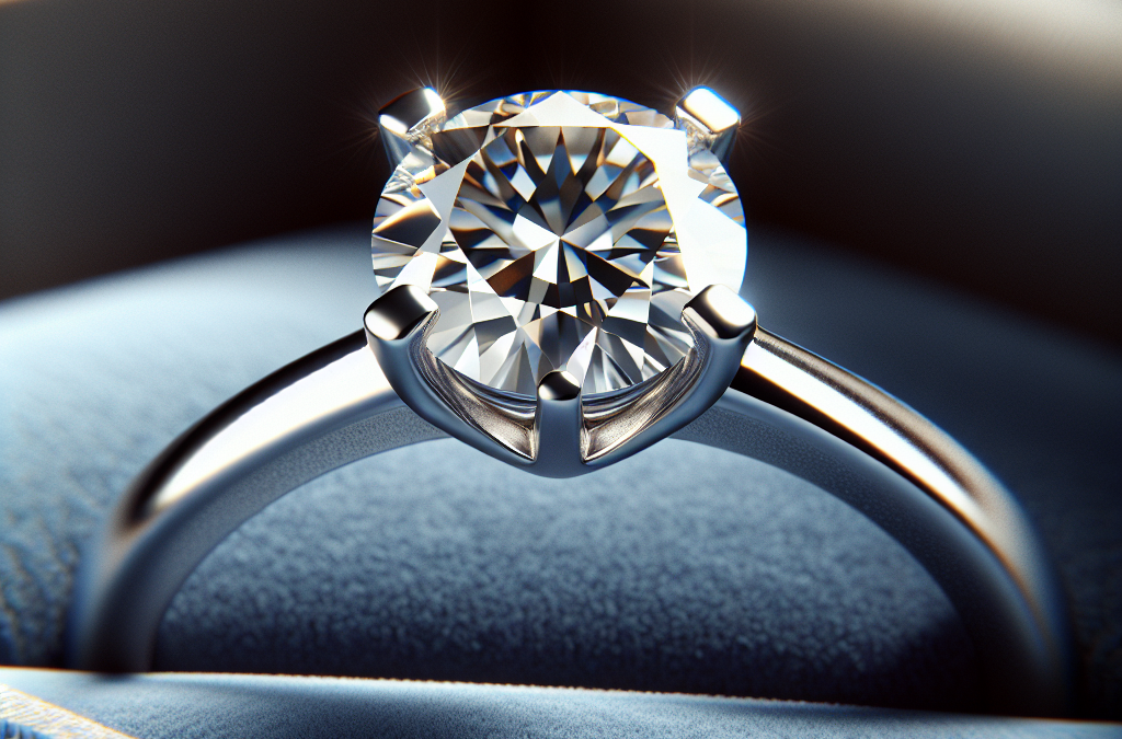 How do solitaire settings showcase the center diamond?