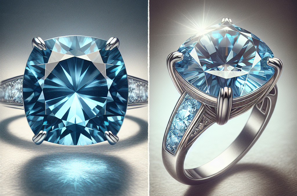 How do topaz engagement rings compare in brilliance?