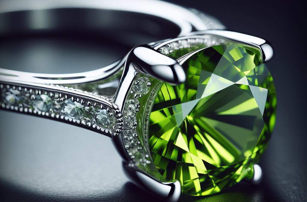 What details make peridot engagement rings special?