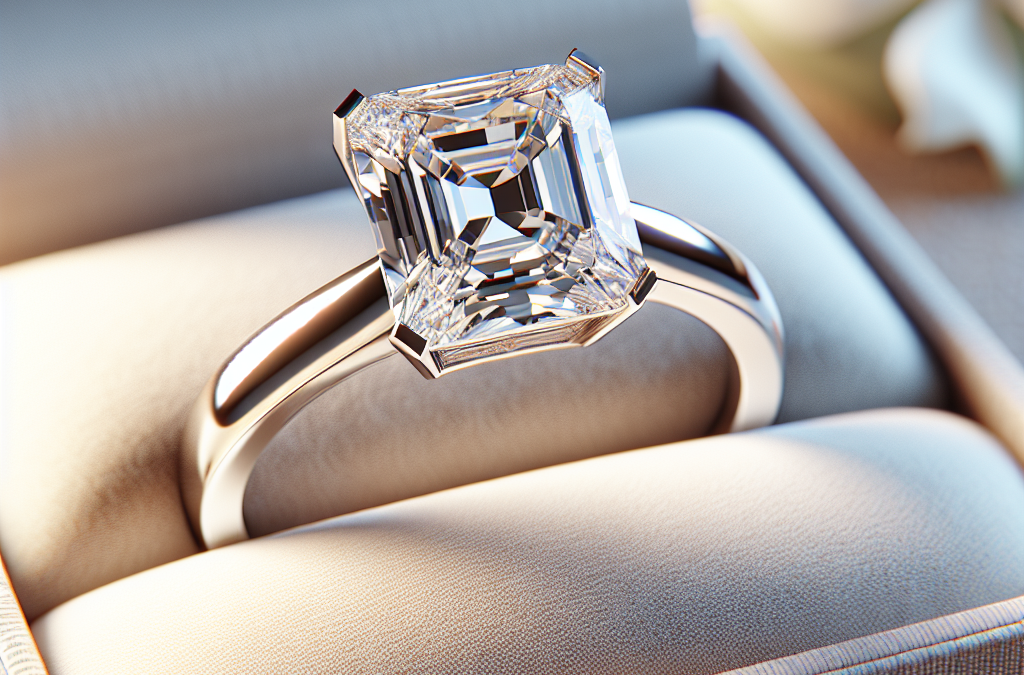 What makes asscher cut diamond engagement rings elegant?