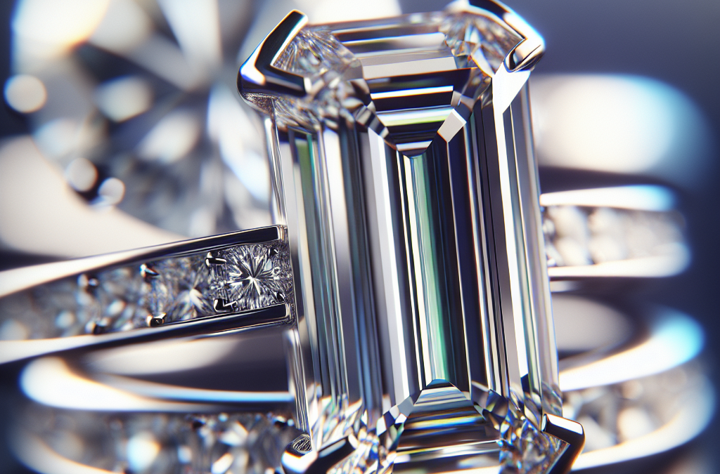 What makes emerald cut diamonds stand out in engagement rings?
