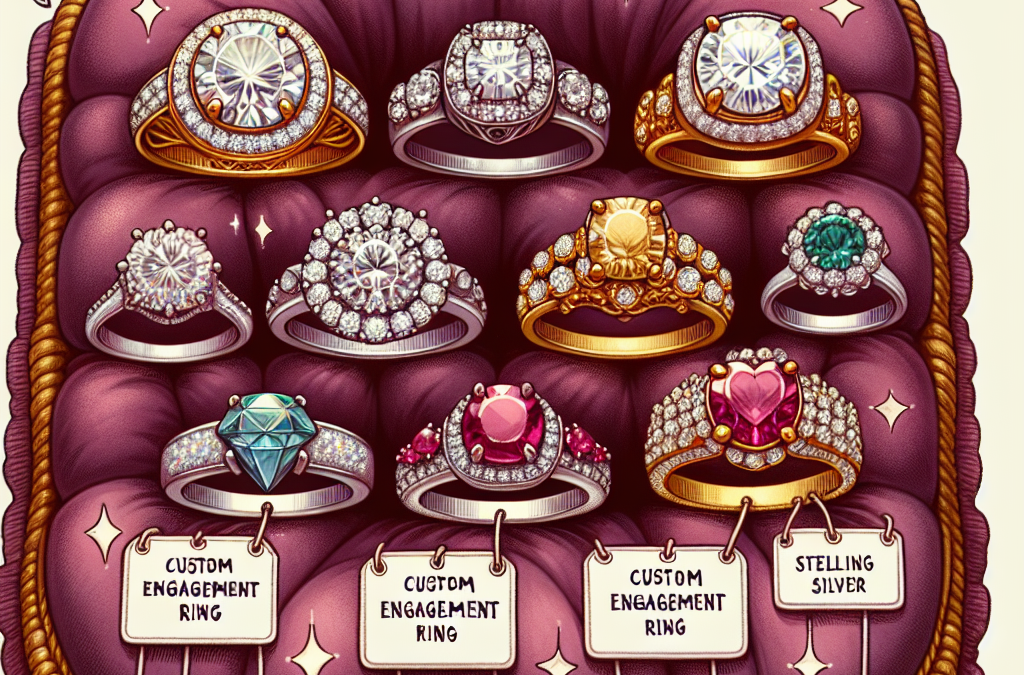 What metals are common in custom engagement rings?