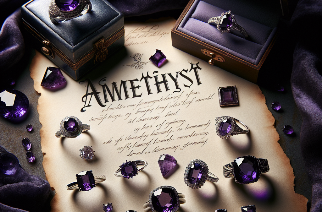 Why are amethyst engagement rings chosen for their meaning?