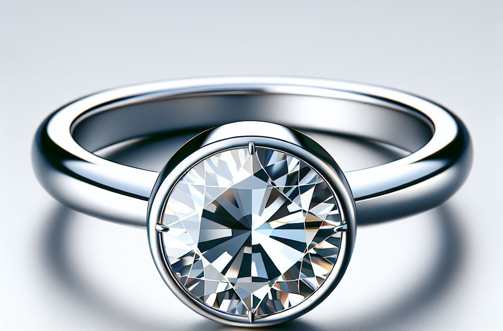 Why are bezel set diamonds chosen for modern engagement rings?