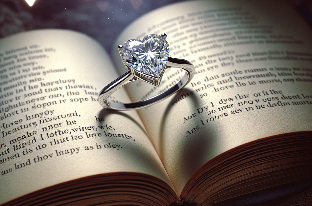 Why are heart shaped diamond engagement rings considered romantic?