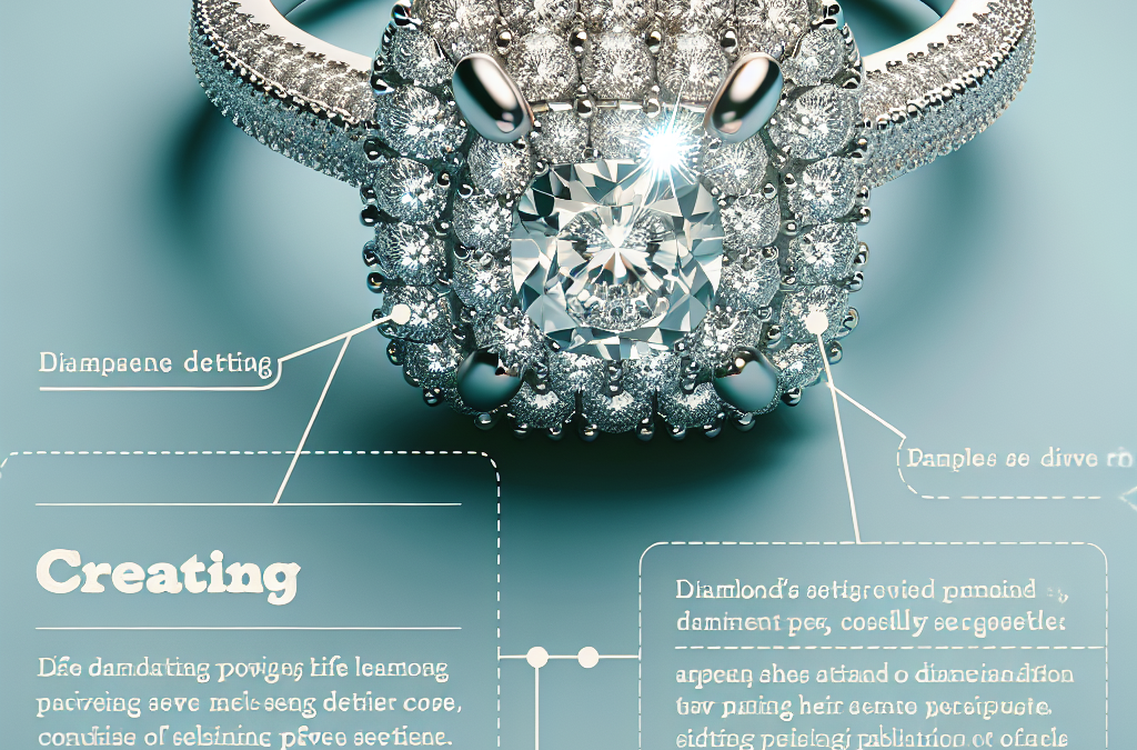 Why are pavé settings popular in diamond engagement rings?