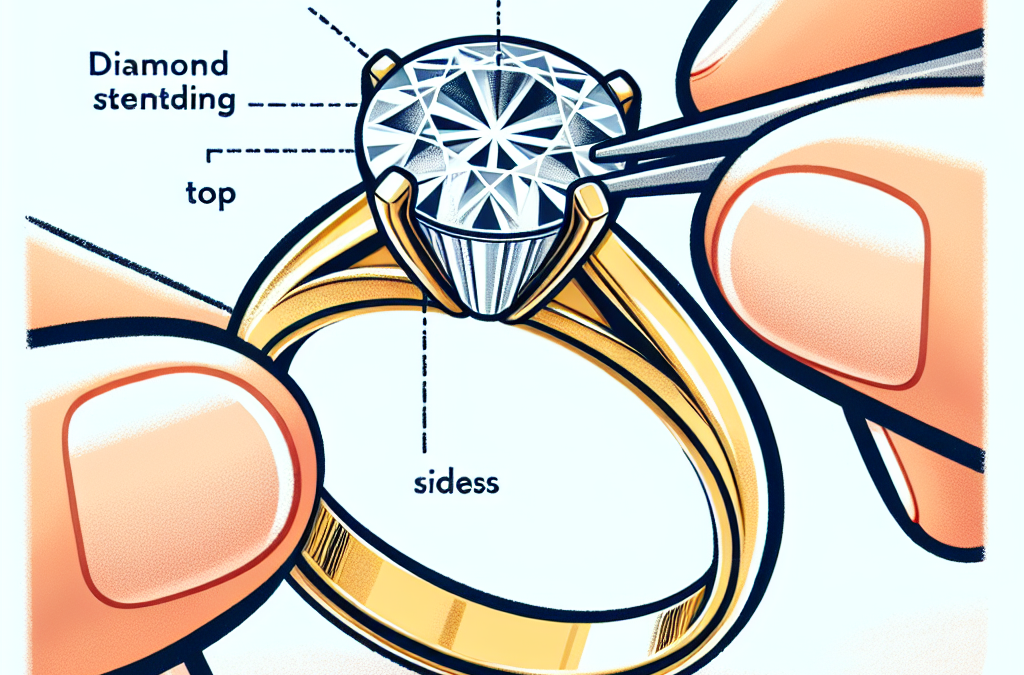 How do bezel settings protect diamonds in engagement rings?