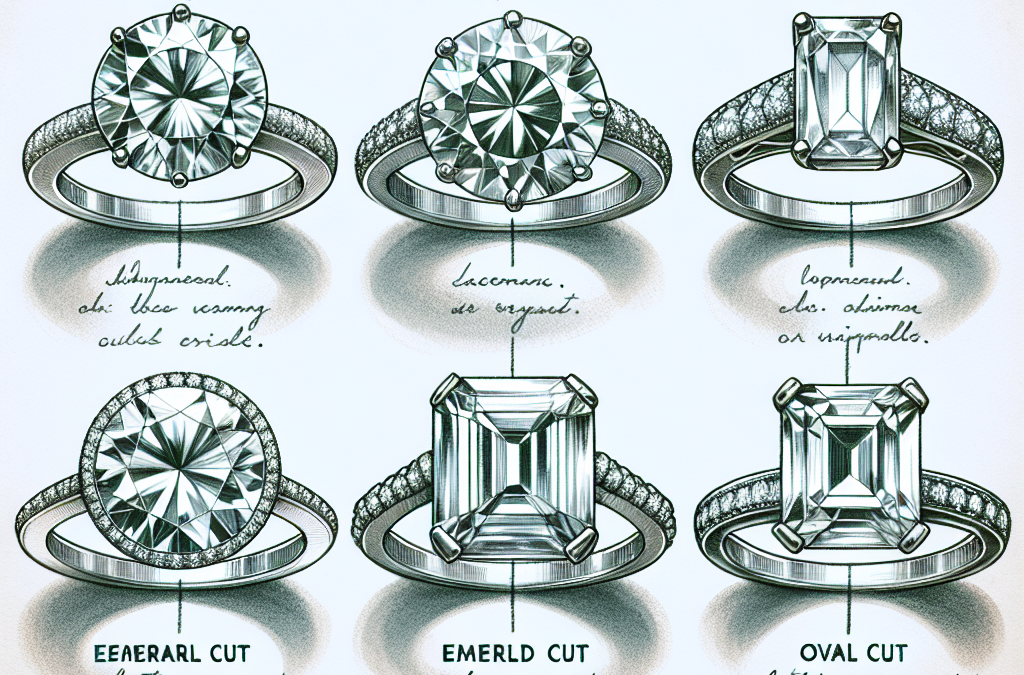 How do diamond cuts affect engagement ring design?