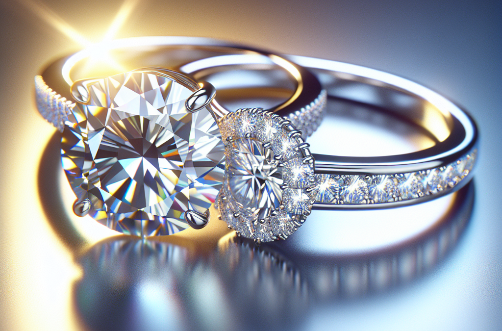 How do hidden halo designs enhance diamond rings?