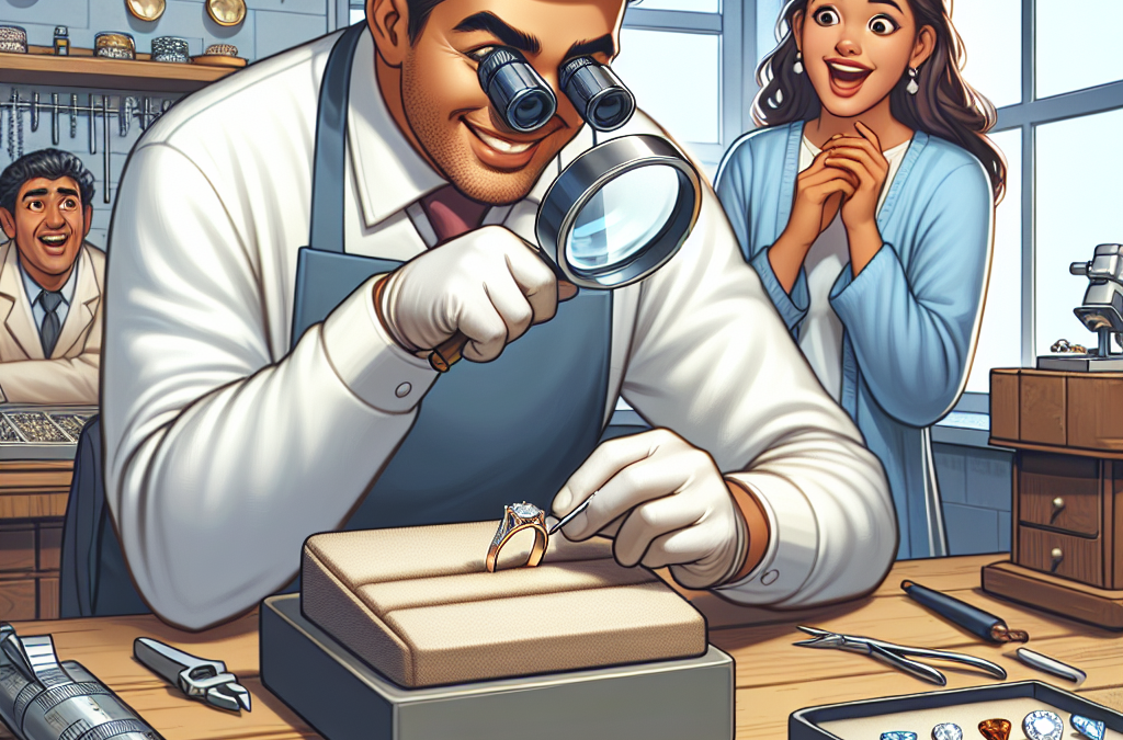 How do jewelers ensure a perfect fit for custom engagement rings?
