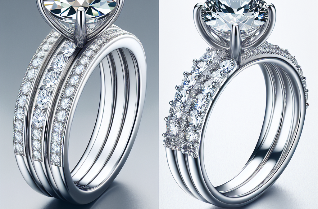 How do split shank designs enhance diamond engagement rings?