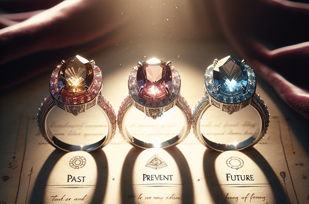 How do three-stone custom engagement rings tell a story?