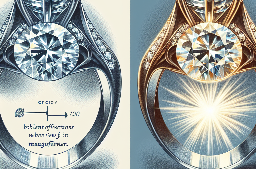 How does diamond clarity change the look of a ring?